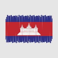 vettore di bandiera cambogia