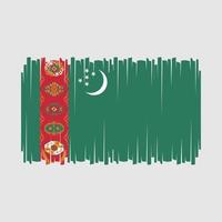 vettore di bandiera turkmenistan