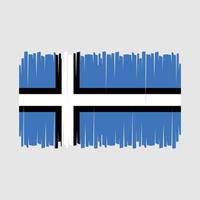 vettore bandiera estonia