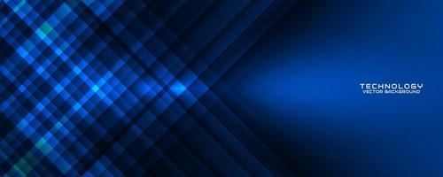 3d blu techno astratto sfondo sovrapposizione strato su buio spazio con poligonale forme decorazione. grafico design elemento ritagliare effetto stile concetto per striscione, volantino, carta, o opuscolo copertina vettore
