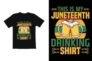 juneteenth t camicia design vettore file, t camicia design Stampa pronto file, con alto dpi