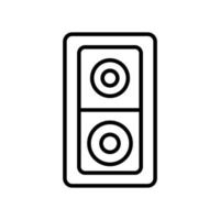 altoparlante scatola icona vettore design modelli
