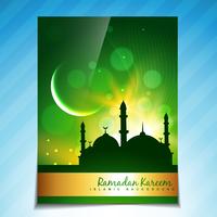 sfondo dell'opuscolo di Ramadan vettore