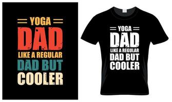 yoga papà amante Il padre di giorno Vintage ▾ maglietta design vettore