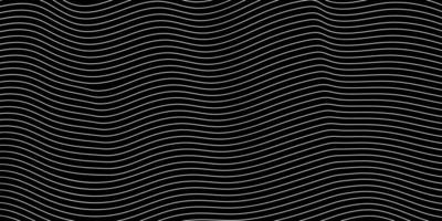moderno bianca onda strisce su nero sfondo astratto Linee vettore