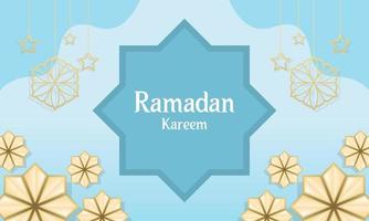 Ramadan kareem di islamico Festival design con islamico decorazioni vettore