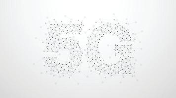 Rete di punti del plesso astratto 5g. concetto di tecnologia aziendale. forma su sfondo grigio. illustrazione vettoriale