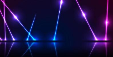 blu ultravioletto neon laser Linee tecnologia moderno sfondo vettore