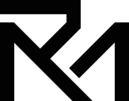moderno rm iniziale logo design vettore