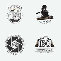 fotografia Vintage ▾ etichetta design vettore