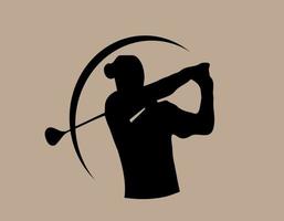 golf logo vettore illustratore su sfondo