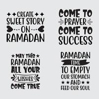 Ramadan citazioni maglietta design vettore