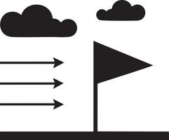 bandiera icona simbolo vettore Immagine. illustrazione di il agitando bandiera Posizione design Immagine. eps 10.