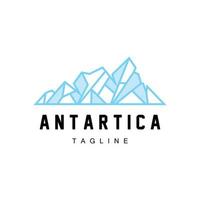 montagna logo, antartico iceberg logo disegno, natura paesaggio vettore, Prodotto marca illustrazione icona vettore