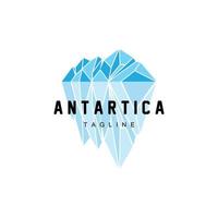 montagna logo, antartico iceberg logo disegno, natura paesaggio vettore, Prodotto marca illustrazione icona vettore