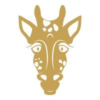 giraffa logo icona design vettore