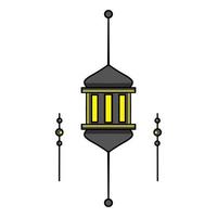 islamico lanterna icona, illustrazione di un' lanterna con un elegante concetto, adatto per Ramadan e eid disegni vettore