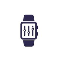 configurazione con l'icona di vettore dell'app smart watch