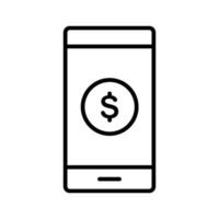 icona di pagamento mobile vettore