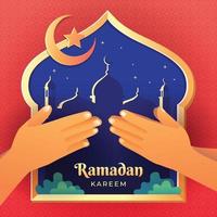 La celebrazione del Ramadan Kareem si perdona a vicenda vettore