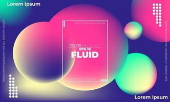 sfondo geometrico alla moda. Forma liquida dell'onda fluida 3D. adatto per carta da parati, banner, sfondo, carta, illustrazione di libri, pagina di destinazione, regalo, copertina, volantino, rapporto, affari, social media vettore