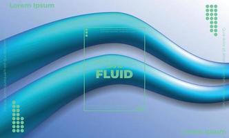 sfondo geometrico alla moda. Forma liquida dell'onda fluida 3D. adatto per carta da parati, banner, sfondo, carta, illustrazione di libri, pagina di destinazione, regalo, copertina, volantino, rapporto, affari, social media vettore