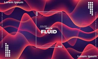 sfondo geometrico alla moda. Forma liquida dell'onda fluida 3D. adatto per carta da parati, banner, sfondo, carta, illustrazione di libri, pagina di destinazione, regalo, copertina, volantino, rapporto, affari, social media vettore