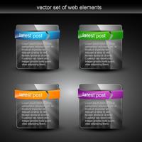 elementi web vettore