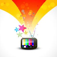 illustrazione colorata tv vettore