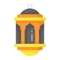 islamico lanterna vettore disegno, portatile leggero icona nel moderno stile
