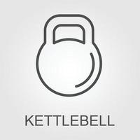 kettlebell vettore icona. kettlebell icona bollitore campana icona design molto creativo design.