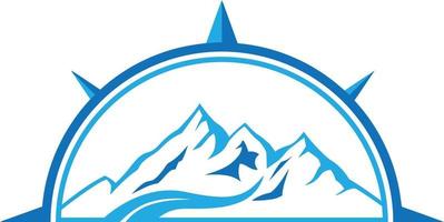 nord montagna logo design vettore