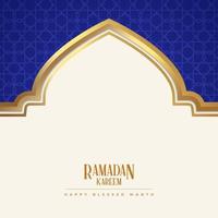 moderno lussuoso Ramadan kareem islamico sfondo saluto vettore