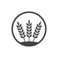 agricoltura Grano logo modello vettore icona