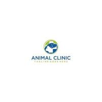 animale domestico cura logo design. animale domestico negozio e veterinario logo concetto. vettore logo modello