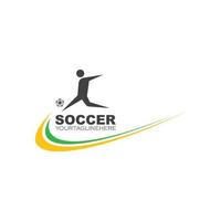 calcio logo e icona illustrazione vettore