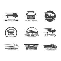 camion icona logo vettore illustrazione design