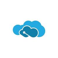 nube logo vettore icona