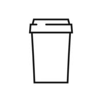 modificabile icona di caffè tazza, vettore illustrazione isolato su bianca sfondo. utilizzando per presentazione, sito web o mobile App