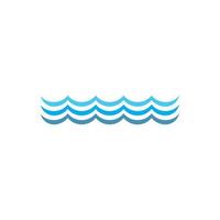 simbolo dell'onda d'acqua e modello di logo dell'icona vettore