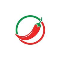 peperoncino logo icona illustrazione vettoriale design