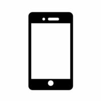 smartphone icona semplice vettore illustrazione.