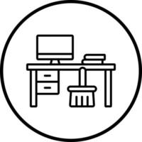 ufficio pulizia vettore icona stile