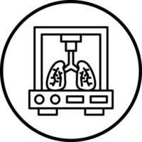 vettore design bioprinting vettore icona stile