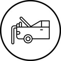 vettore design auto tronco pulizia vettore icona stile