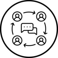 Comunità vettore icona stile