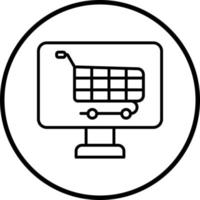 e-commerce vettore icona stile