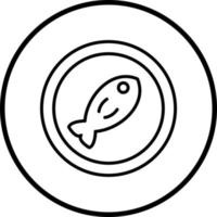 pesce vettore icona stile
