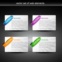 elementi web vettore