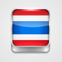 bandiera della Tailandia vettore